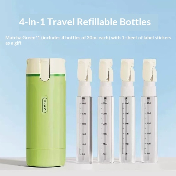 4 In 1 Travel Dispenser Portable Travel Bottles Leak Proof Leakproof Travel Container For Perfume Shampoo Conditioner Lotion - Image 9