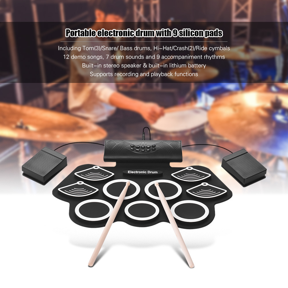 Foldable silicone hand roll electric drum - Image 4