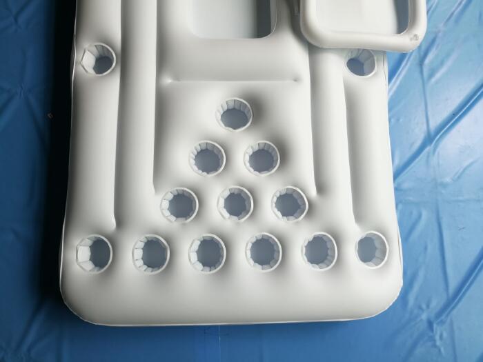 Water Party Air Mattress Ice Bucket Cooler Cup Holder Inflatable Beer Pong Table Pool Float - Image 3