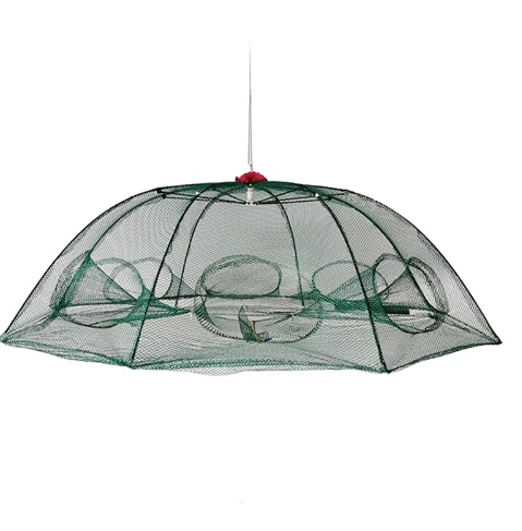 Strengthened 4-20 Holes Automatic Fishing Net Shrimp Cage Nylon Foldable Fish Trap Cast Net Cast Fold Crab Trap Fishing Network - Image 9