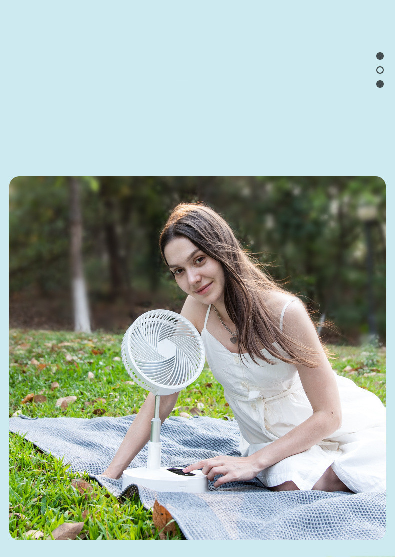 USB Charging Fan Portable Retractable Mini Fan - Image 8