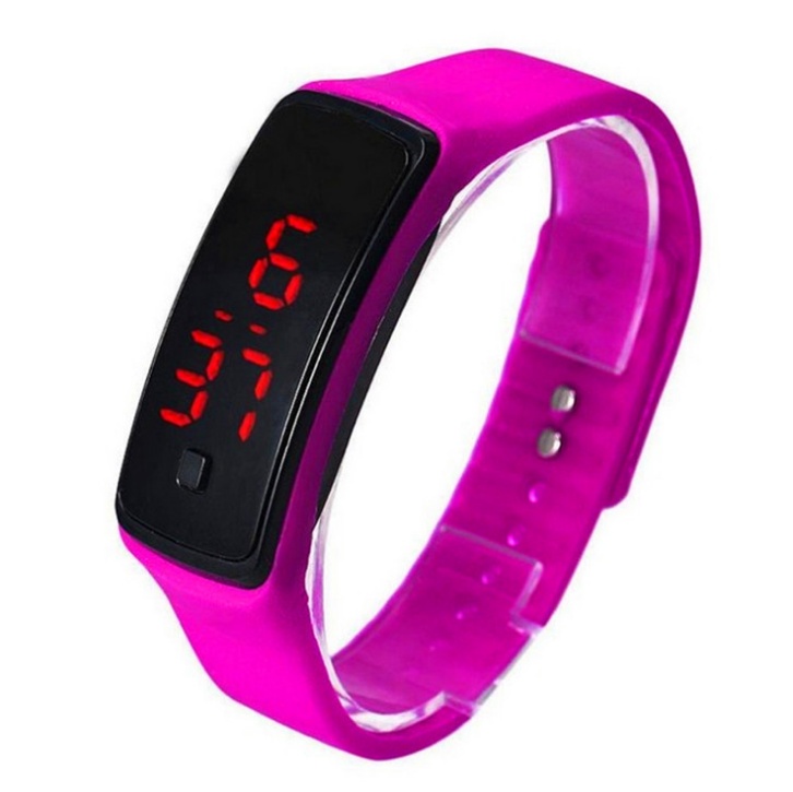 LED Bracelet Watch Thin Girl Men Sports Silicone Digital LED Wristwatches Women Watch Female Clock - Image 3