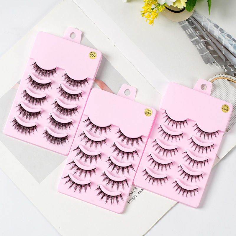 5 Pairs Manga Lashes New Arrival Anime Cosplay Natural Wispy Korean Makeup Artificial False Eyelashes - Image 9