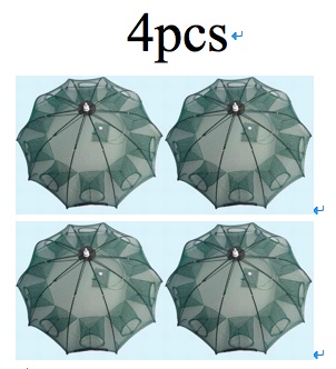 Strengthened 4-20 Holes Automatic Fishing Net Shrimp Cage Nylon Foldable Fish Trap Cast Net Cast Fold Crab Trap Fishing Network - Image 4