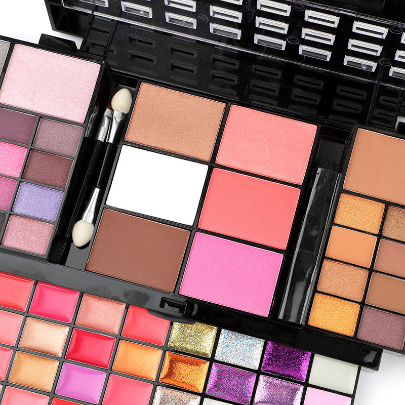 74 Colors Makeup Set Lip Gloss Blush Eyeshadow Highlight Combination Plate Wholesale Makeup Set - Image 9