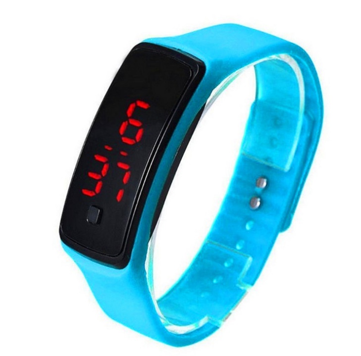 LED Bracelet Watch Thin Girl Men Sports Silicone Digital LED Wristwatches Women Watch Female Clock - Image 2
