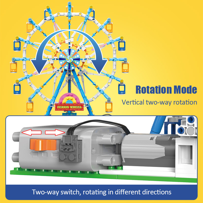 Electric Ferris Wheel Assembled Model Toys - Image 4