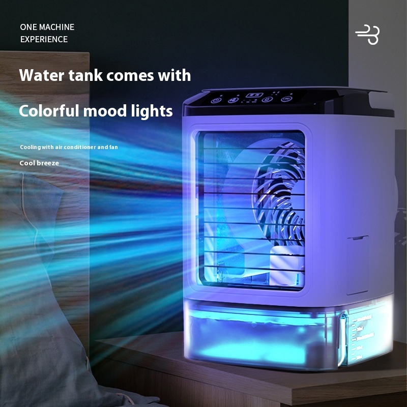 New Style Air Cooler Desktop Air Conditioner Fan Dual Spray Cooling Electric Fan Air Cooler USB Portable Refrigeration - Image 7