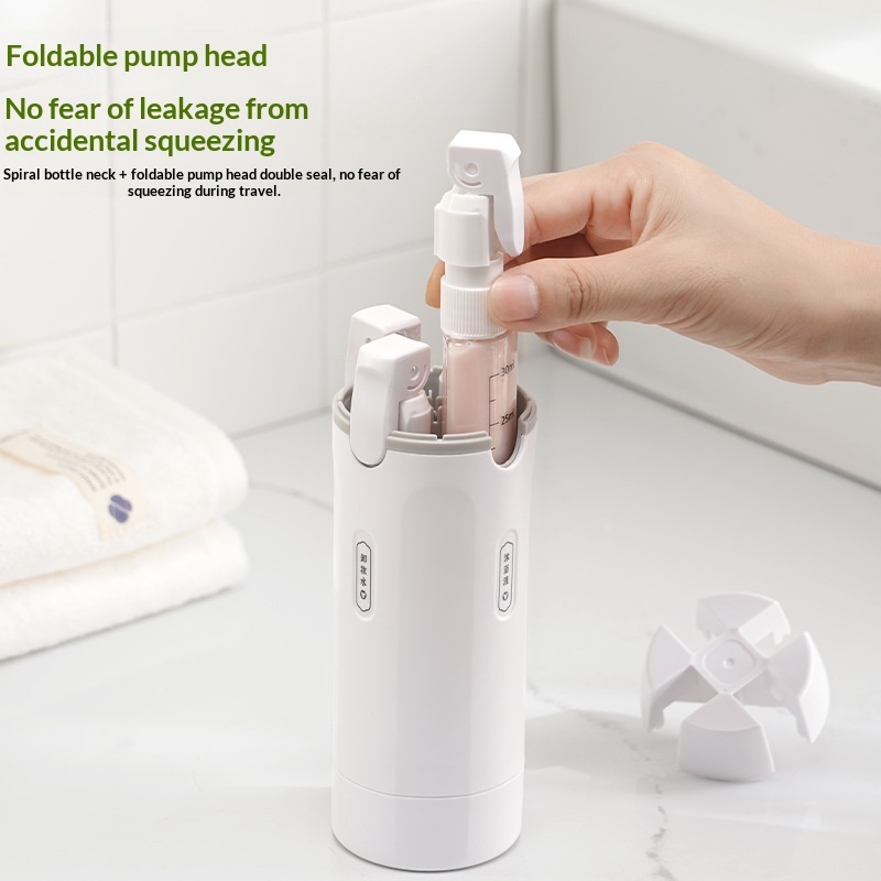4 In 1 Travel Dispenser Portable Travel Bottles Leak Proof Leakproof Travel Container For Perfume Shampoo Conditioner Lotion - Image 8