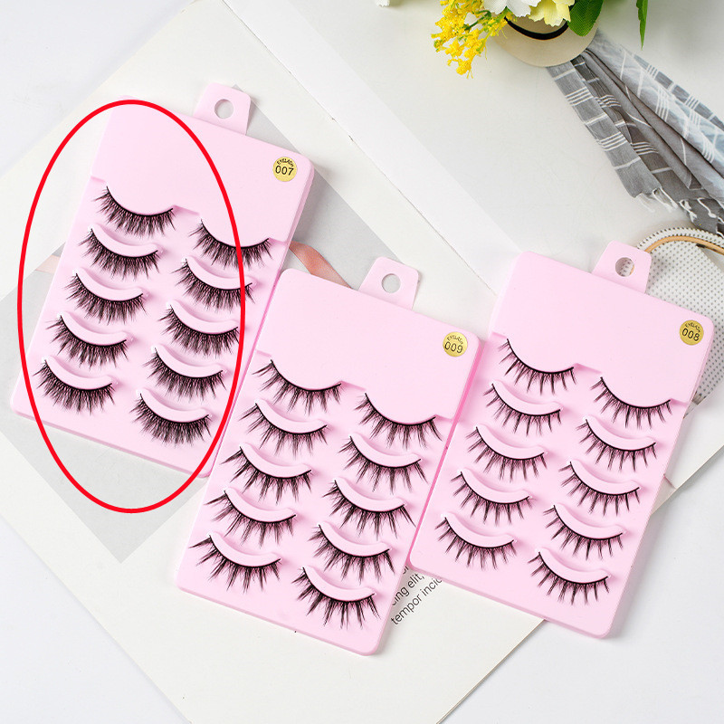 5 Pairs Manga Lashes New Arrival Anime Cosplay Natural Wispy Korean Makeup Artificial False Eyelashes - Image 8