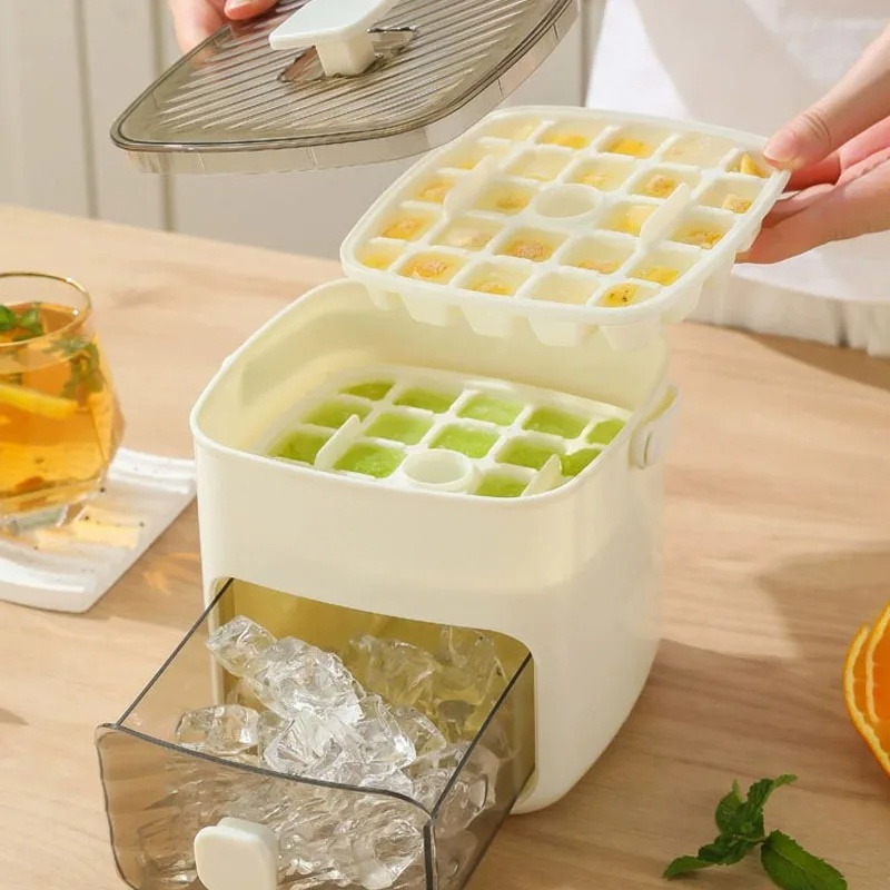 48 Grid Ice Cube Mold Reusable Refrigerator Ice Maker One-touch Easy Release Homemade Ice Cube Tray Mold Home Ice Making Tool - Image 2