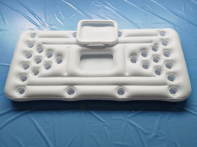 Water Party Air Mattress Ice Bucket Cooler Cup Holder Inflatable Beer Pong Table Pool Float - Image 6
