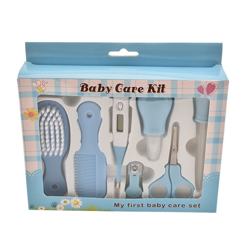 Maternal and Infant Thermometer Feeding Nasal Nasal Care 10 Piece Set Baby Manicure Clamp Nail Clipper Set - Image 10