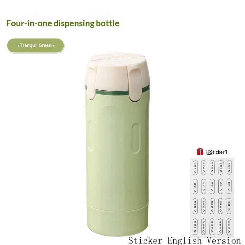 4 In 1 Travel Dispenser Portable Travel Bottles Leak Proof Leakproof Travel Container For Perfume Shampoo Conditioner Lotion - Image 2