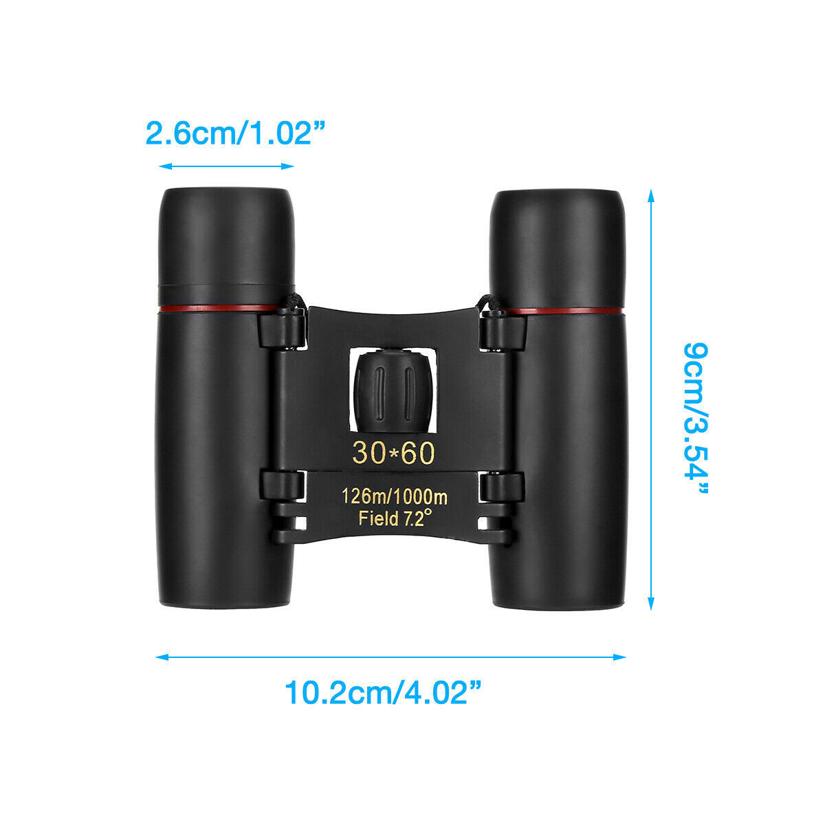 Binoculars 30x60 Zoom Travel Compact Folding Telescope Hunting Day Night Outdoor Small Pocket Binoculars Compact Adults, Mini Kids Binoculars Boys For Bird Watching, Concert Theater Opera - Image 7