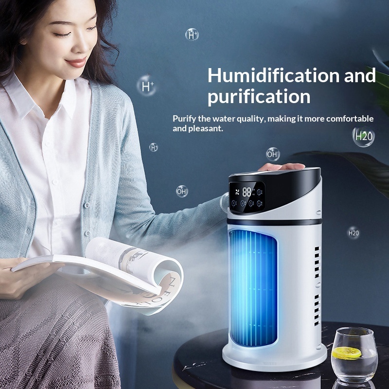 Portable Air Conditioner USB Mini Air Conditioner Air Cooler Fan Water Cooling Fan Air Conditioning Air Cooler For Home Office - Image 2
