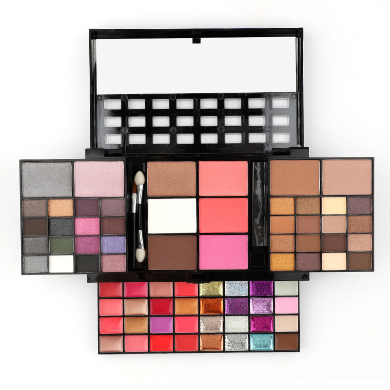 74 Colors Makeup Set Lip Gloss Blush Eyeshadow Highlight Combination Plate Wholesale Makeup Set - Image 6