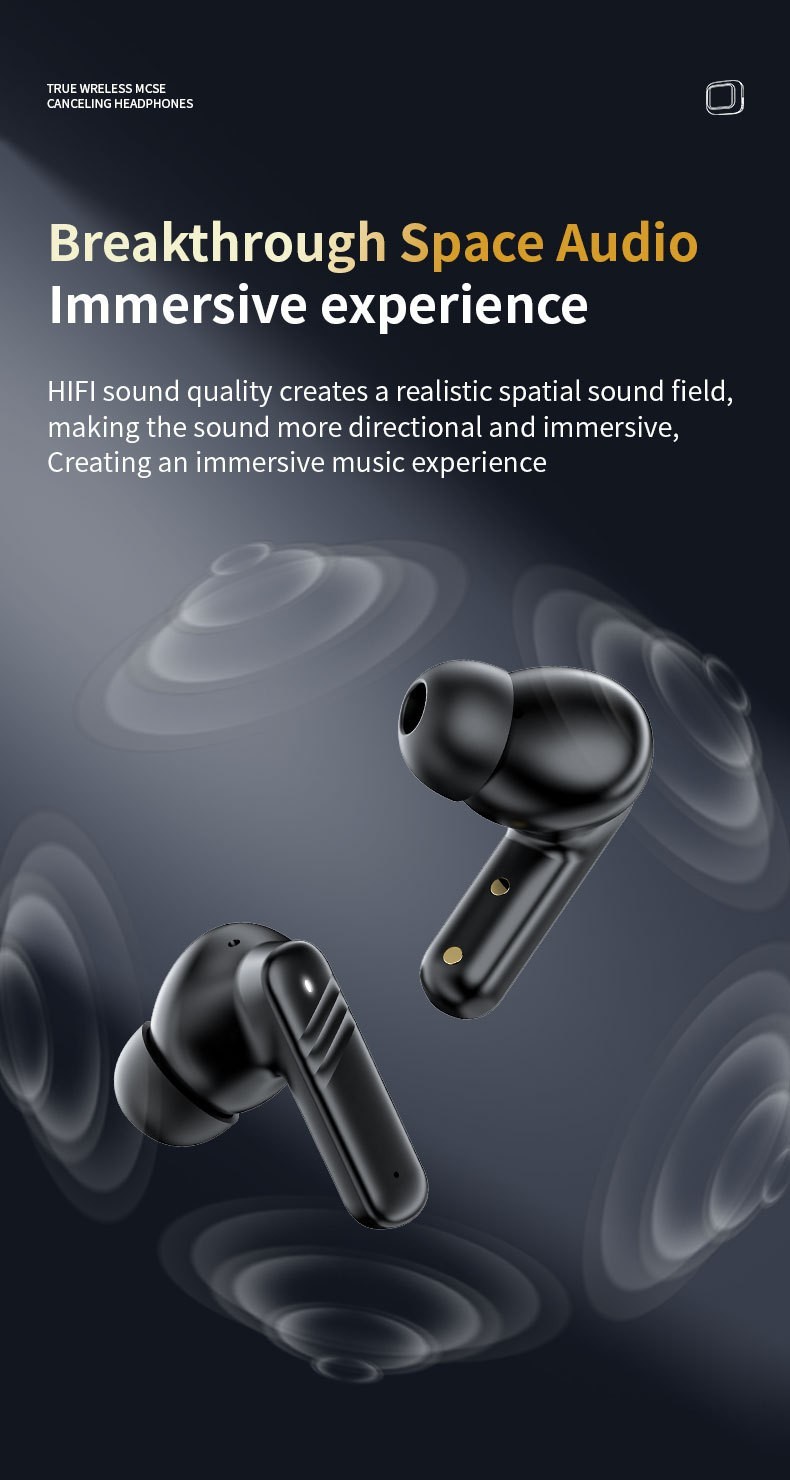 LX10 Wireless Bluetooth In-ear Translation Earbuds, LCD Full Color Touch Screen ANC Noise Cancelling TWS Earphones - Image 7