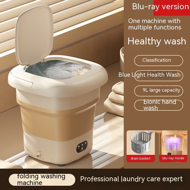 Mini Folding Washing Machine Small Household Automatic Washing Machine - Image 7
