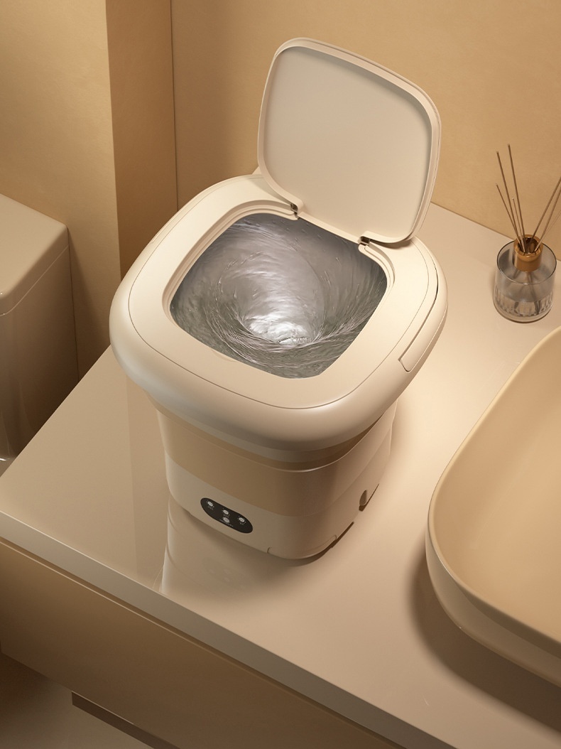 Mini Folding Washing Machine Small Household Automatic Washing Machine - Image 3