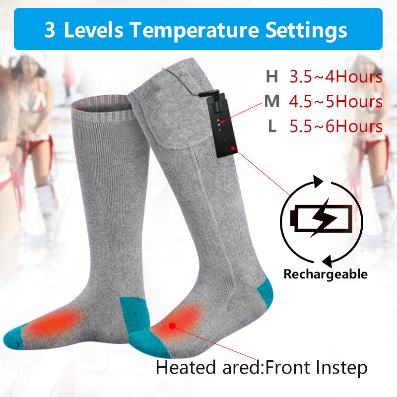 Electric heating socks heating socks electric heating socks heating foot warmer charging foot warming socks - Image 3