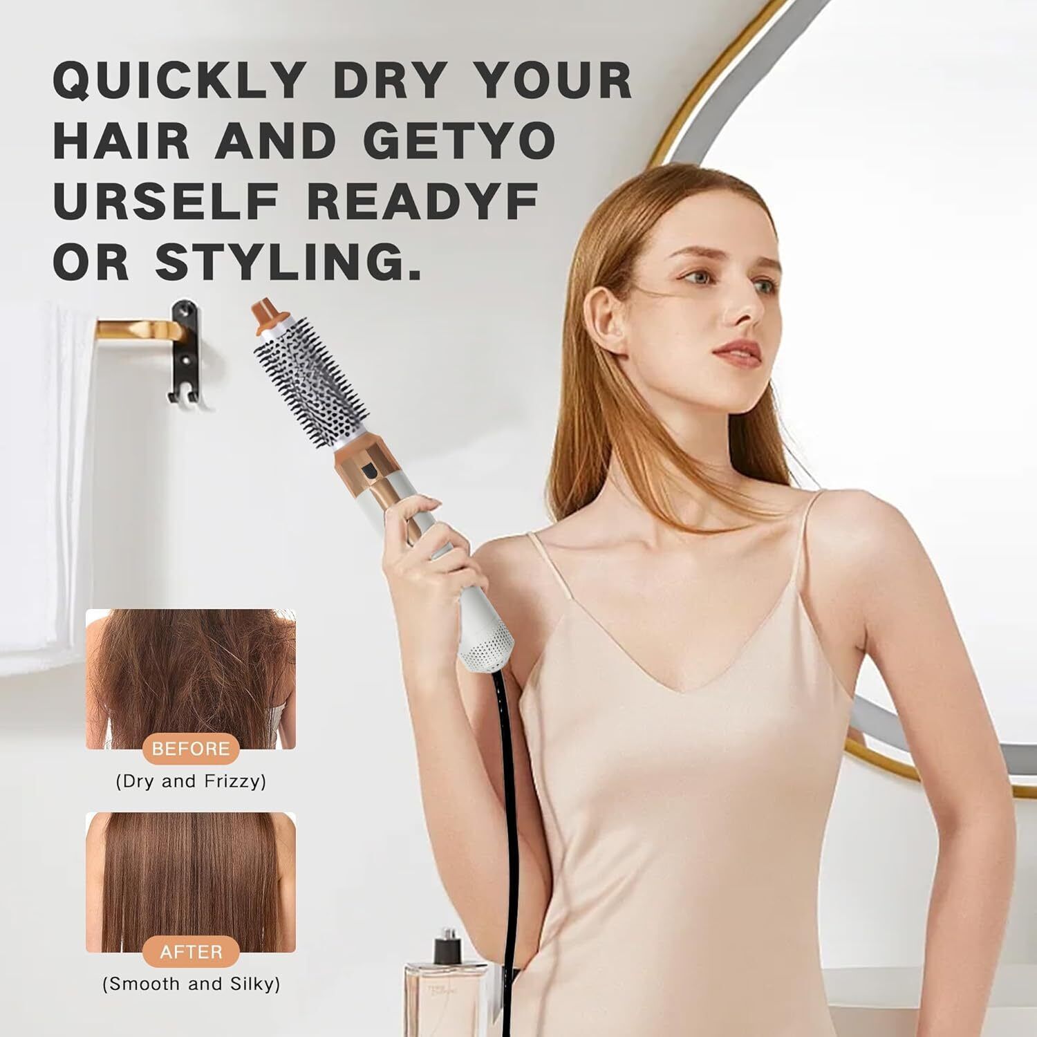 5in1 Electric Hair Dryer Blow Curler Set Detachable Styler Hot Air Brush Salon - Image 6