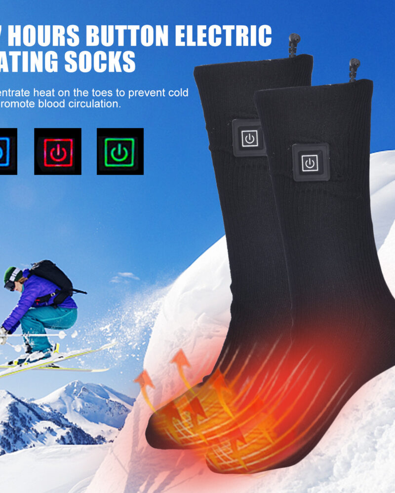 Explosive Thermostat Socks Electric Heating Long Tube To Keep Warm