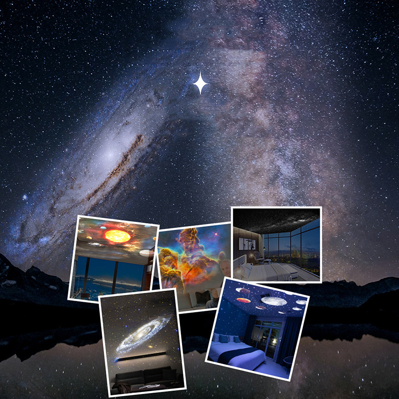 Night Light Galaxy Projector Starry Sky Projector 360 Rotate Planetarium Lamp For Kids Bedroom Valentines Day Gift Wedding Deco - Image 9