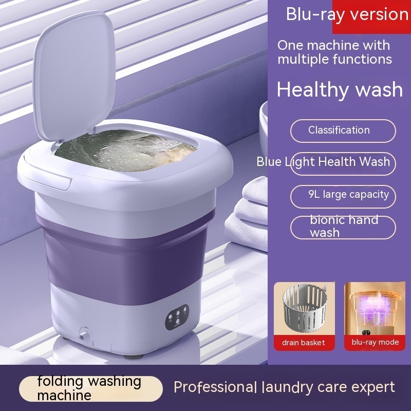 Mini Folding Washing Machine Small Household Automatic Washing Machine - Image 9