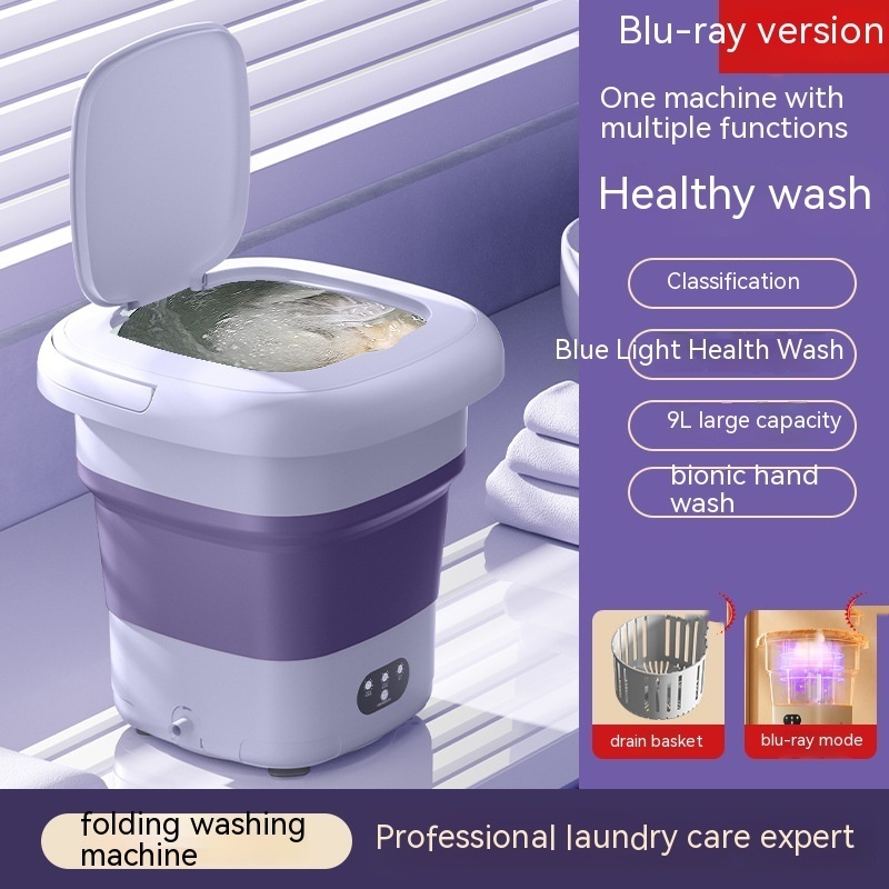Mini Folding Washing Machine Small Household Automatic Washing Machine - Image 4