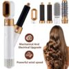 5in1 Electric Hair Dryer Blow Curler Set Detachable Styler Hot Air Brush Salon