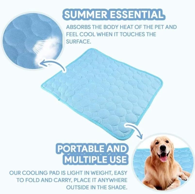 Pet Ice Silk Pad - Summer Cooling Pad For Sofa, Breathable And Anti-slip, Anti-biting Dog Bed Ice Pad, Summer Coolness Dog Pad - Image 10