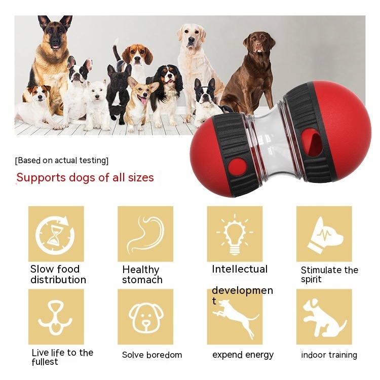 Food Dispensing Dog Toy Tumbler Leaky Food Ball Puzzle Toys Interactive Slowly Feeding Protect Stomach Increase Intelligence Pets Toy Pet Products - Image 7