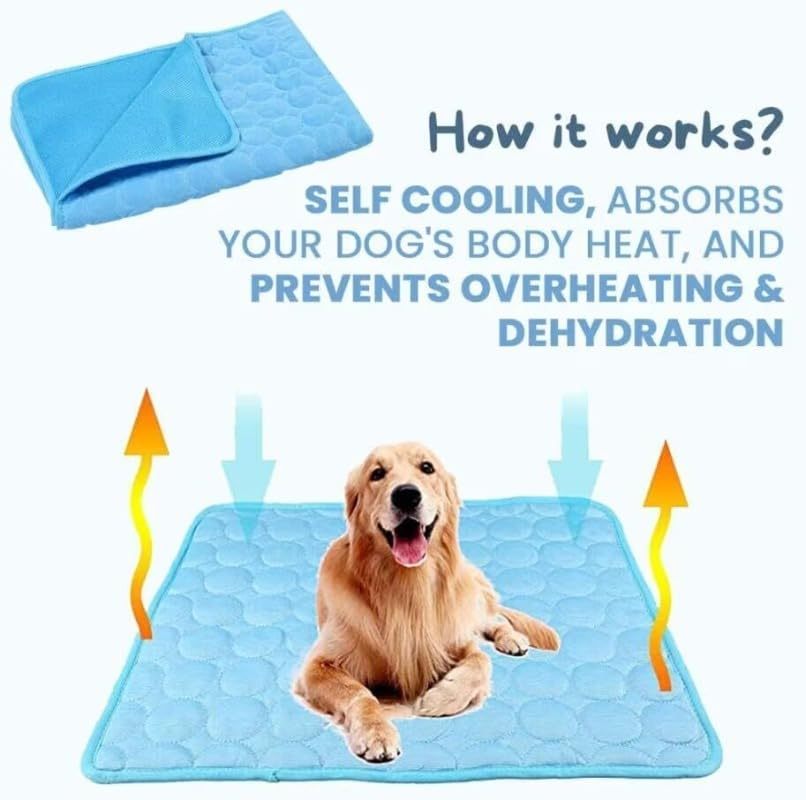 Pet Ice Silk Pad - Summer Cooling Pad For Sofa, Breathable And Anti-slip, Anti-biting Dog Bed Ice Pad, Summer Coolness Dog Pad - Image 9
