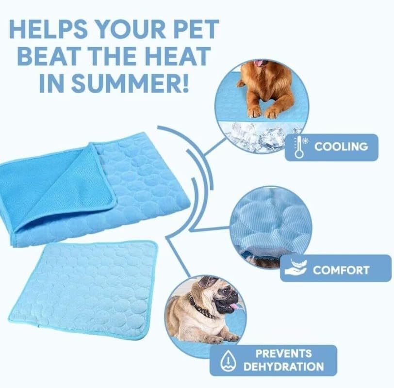 Pet Ice Silk Pad - Summer Cooling Pad For Sofa, Breathable And Anti-slip, Anti-biting Dog Bed Ice Pad, Summer Coolness Dog Pad - Image 4